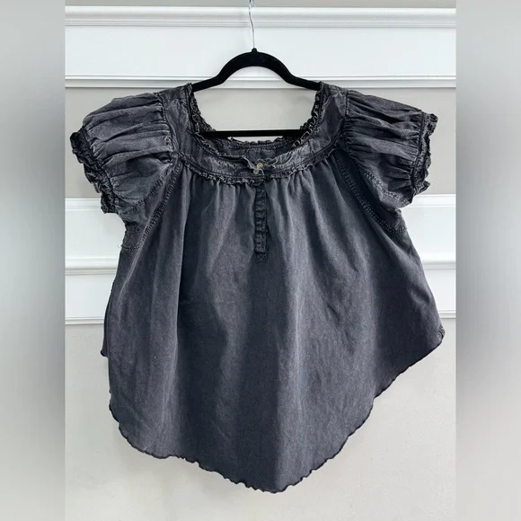 NWT We the Free Muse Tunic - Washed Black Color - Picture 4 of 7